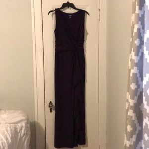Eggplant Champs bridesmaid dress